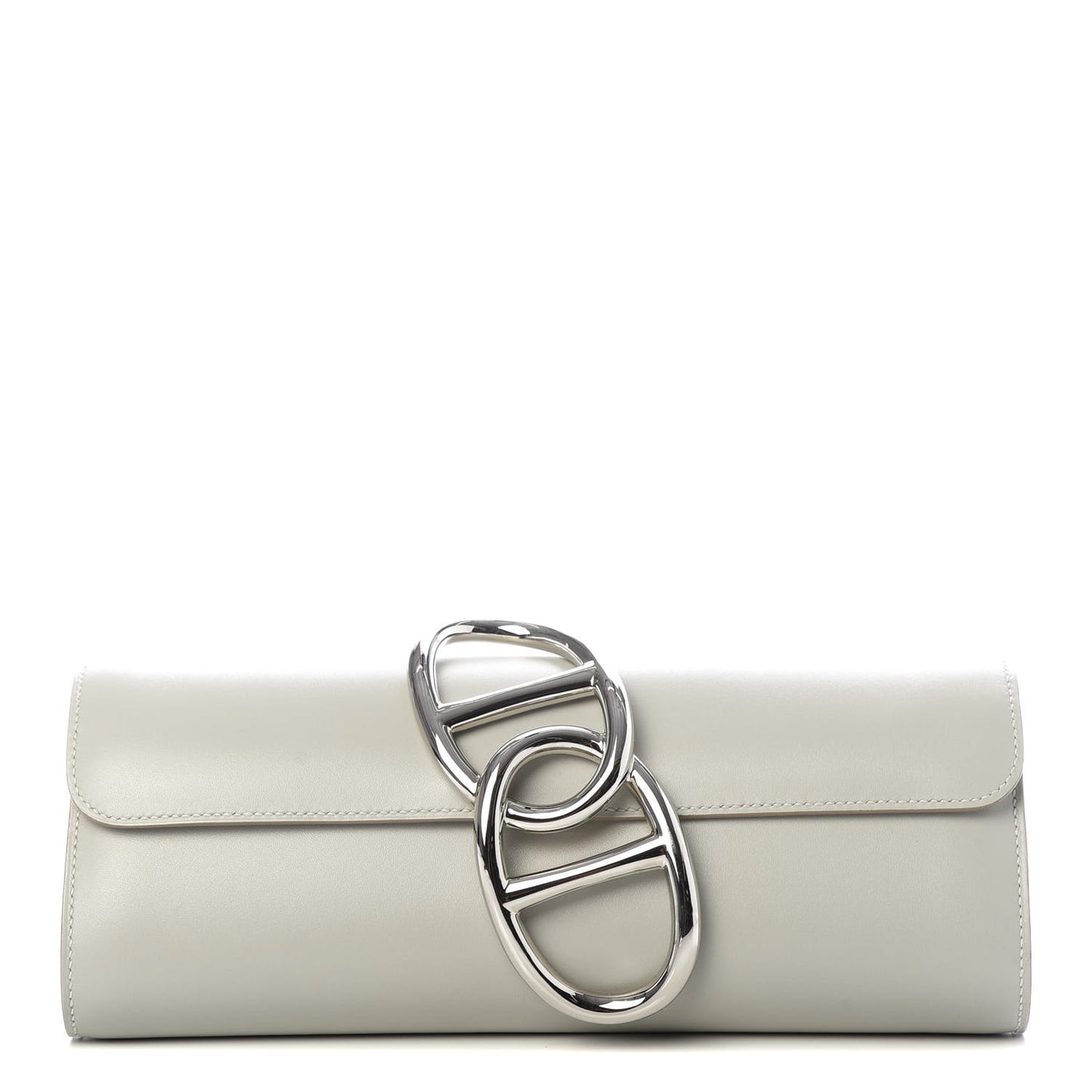 Tadelakt Egee Clutch Gris Perle
