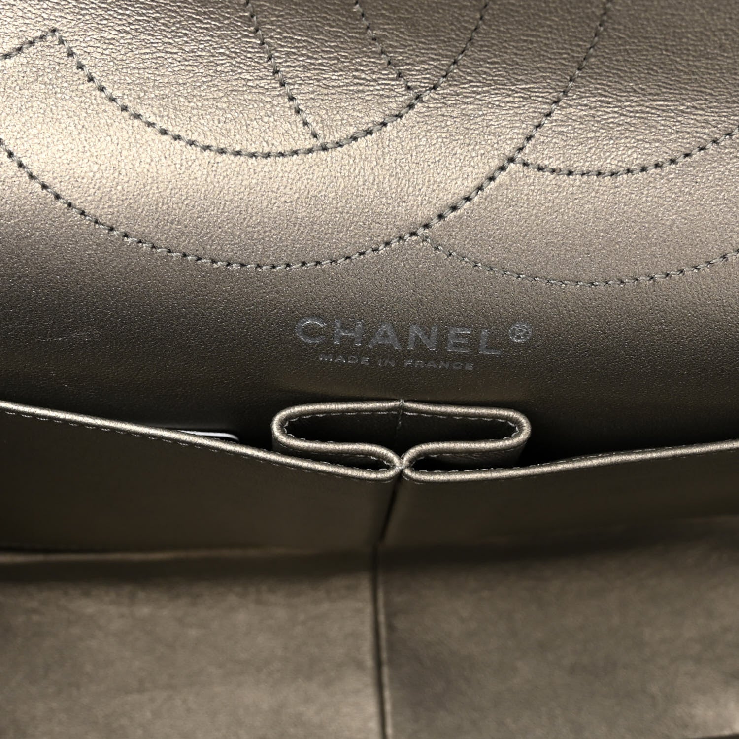 Chanel Metallic Aged Calfskin Quilted 2.55 Reissue 227 Flap Grey 5 of 10