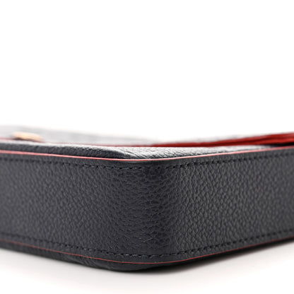 Louis Vuitton Empreinte Pochette Felicie Chain Wallet Marine Rouge 10 of 10