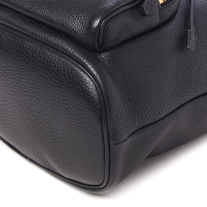Prada Vitello Daino Drawstring Bucket Black 4 of 8