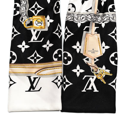 Louis Vuitton Silk Monogram Confidential Bandeau Black 2 of 4