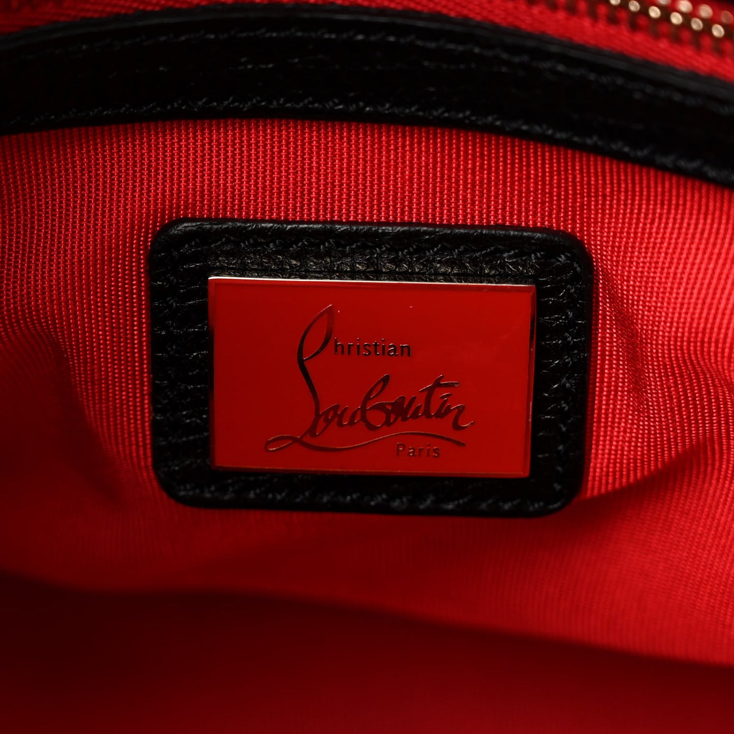 Grained Calfskin Studded Panettone Bowling Bag Black