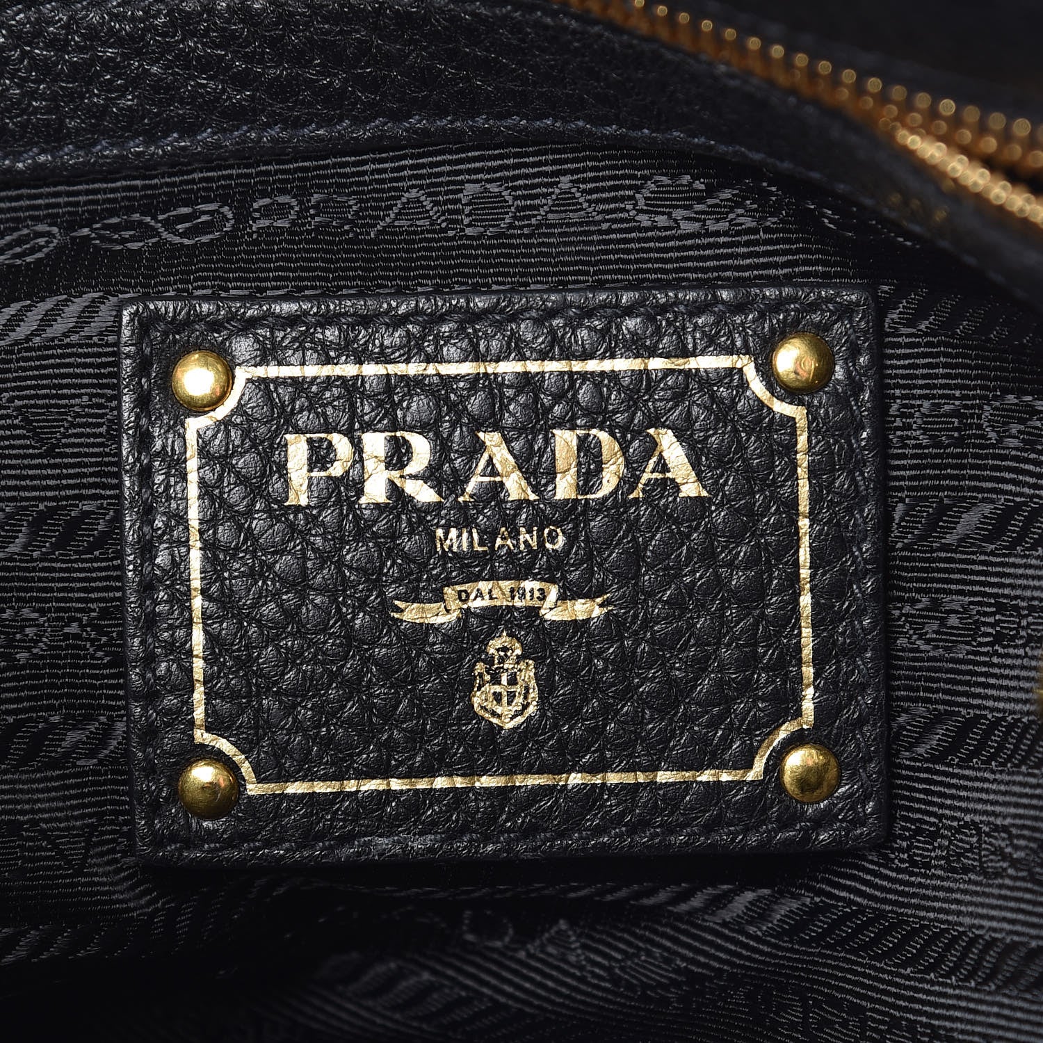 Prada Vitello Daino Top Handle Bag Black 8 of 11