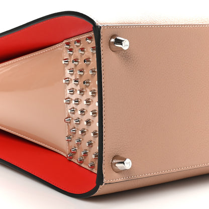 Christian Louboutin Calfskin Patent Studded Large Paloma Cognac 8 of 9