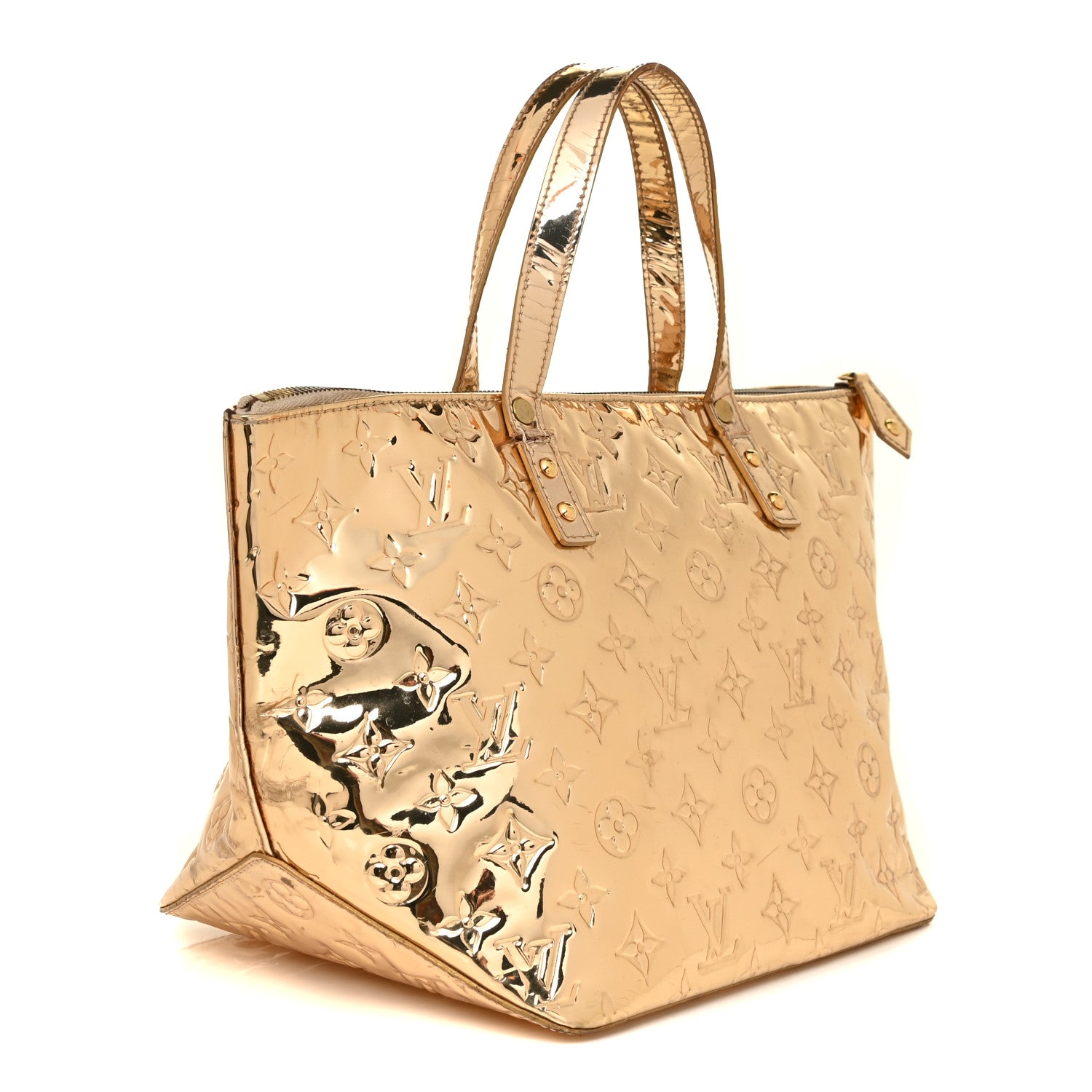 Louis Vuitton Monogram Miroir Bellevue PM Dore Gold 3 of 22