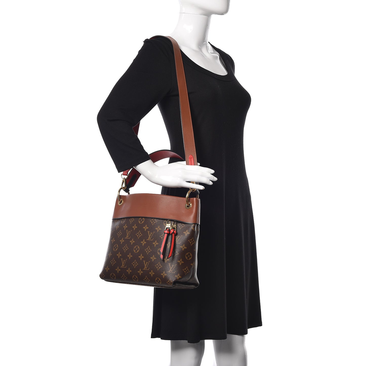 Monogram Tuileries Besace Caramel Rouge