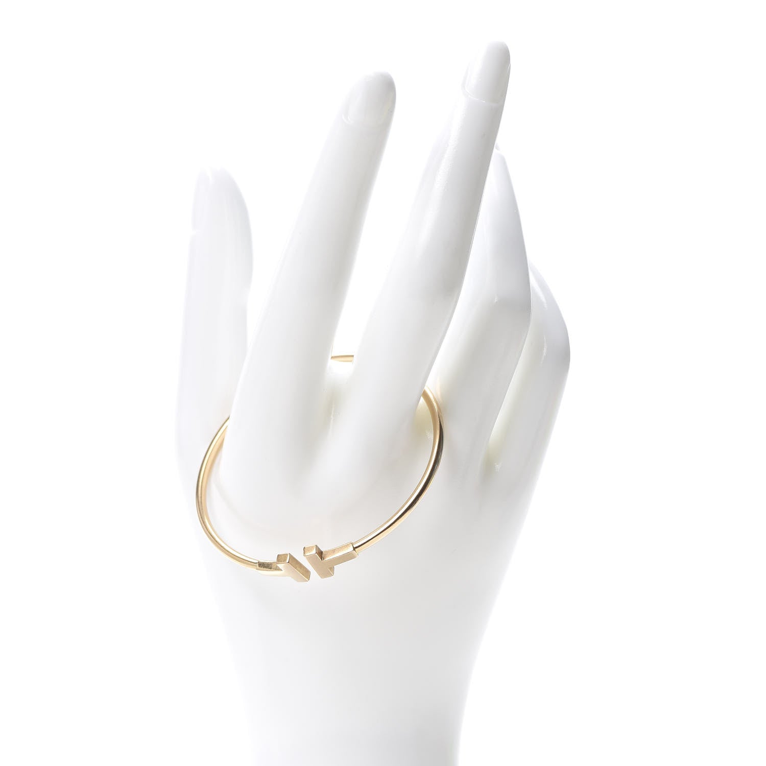 Tiffany 18K Rose Gold T Wire Bracelet 2 of 5