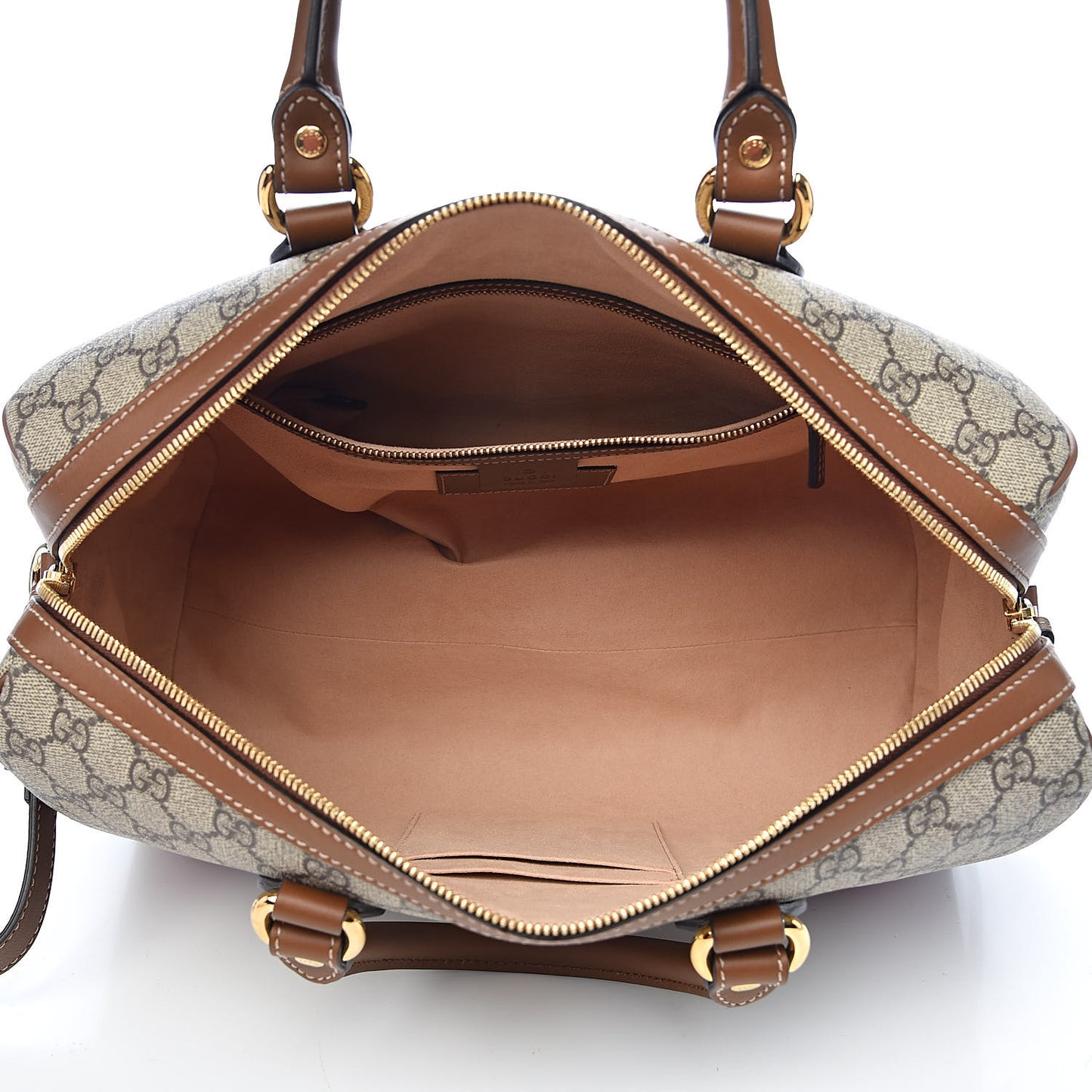 GG Supreme Monogram Blind for Love Embroidered Medium Boston Beige Tuscany