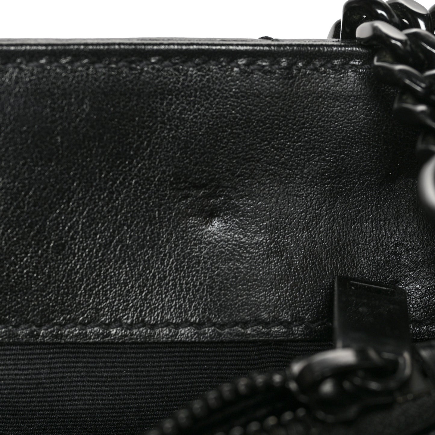Calfskin Y Quilted Monogram Medium Loulou Chain Satchel Black
