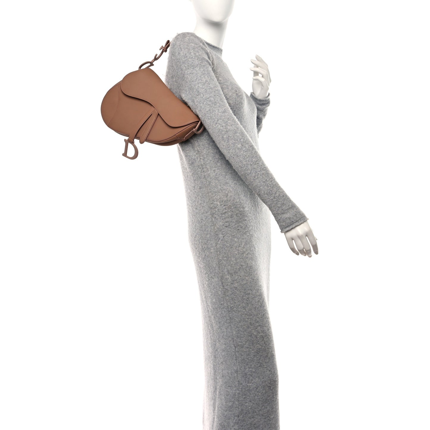 Ultra Matte Calfskin Saddle Bag Blush