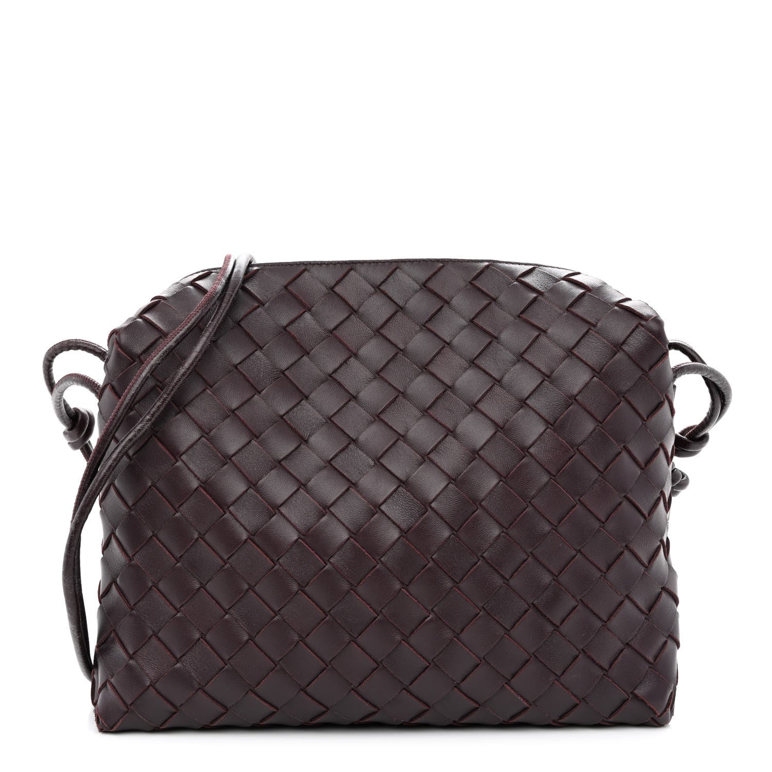 Bottega Veneta Nappa Intrecciato Medium Loop Camera Bag Grape 1 of 9