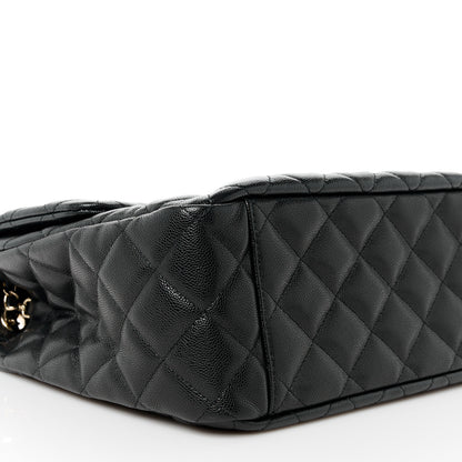Chanel Caviar Quilted XXL Travel Flap Bag Black 10 of 11