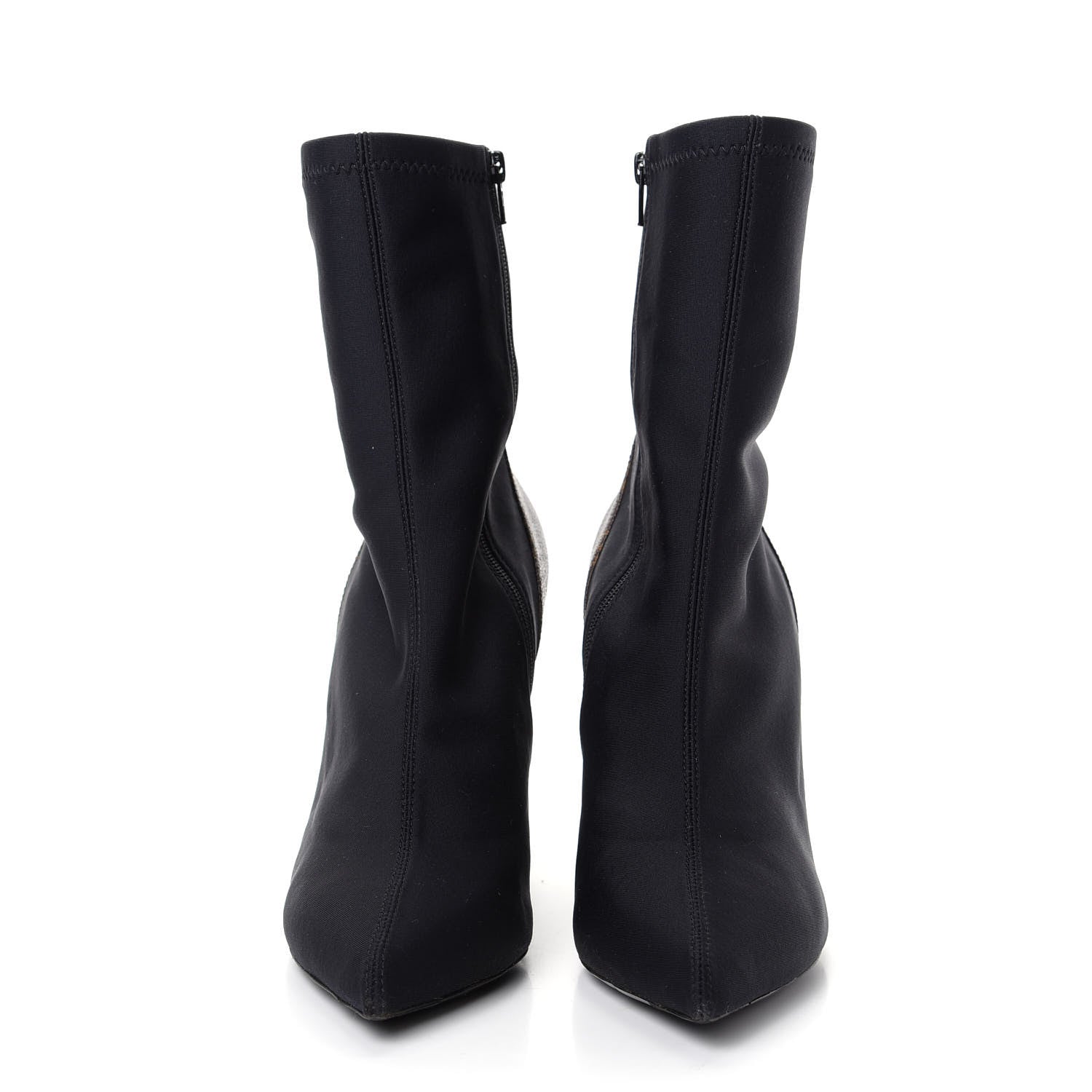 Louis Vuitton Monogram Neoprene Matchmake Ankle Boots 40 Black 2 of 11