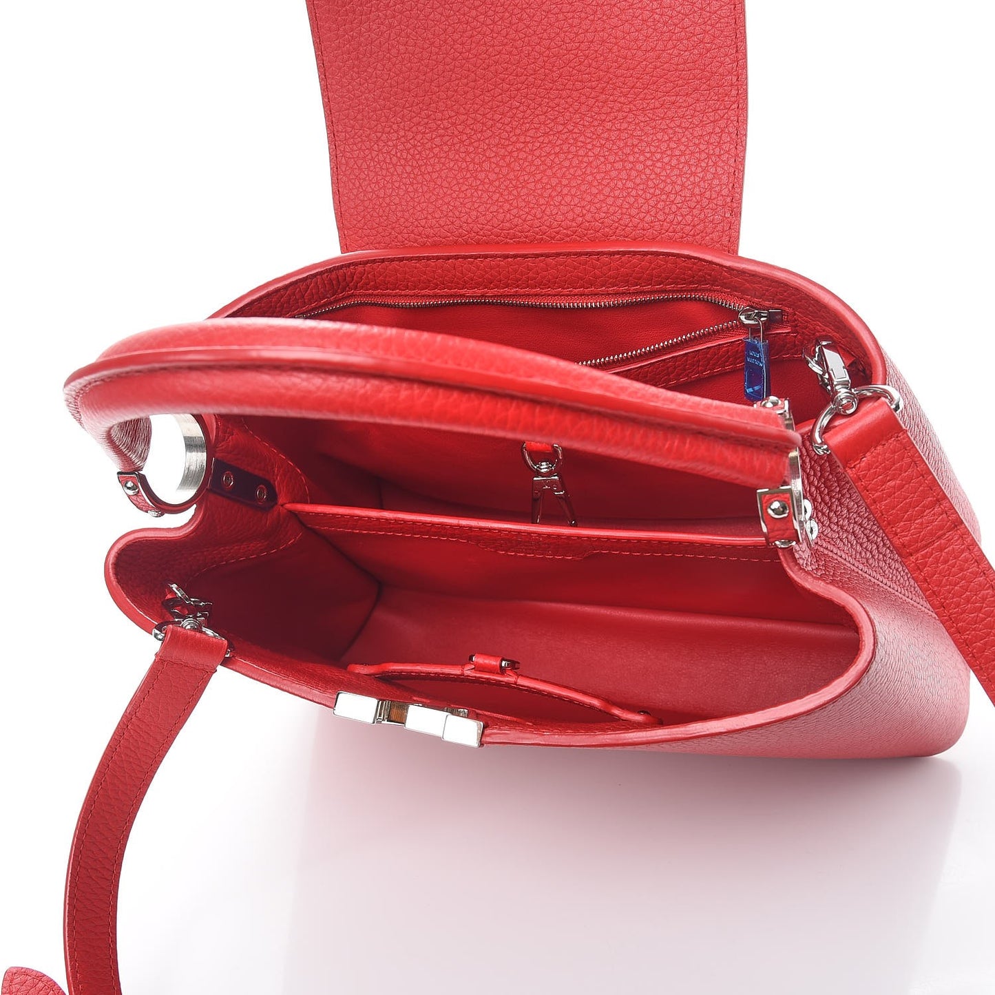 Taurillon Capucines PM Rubis