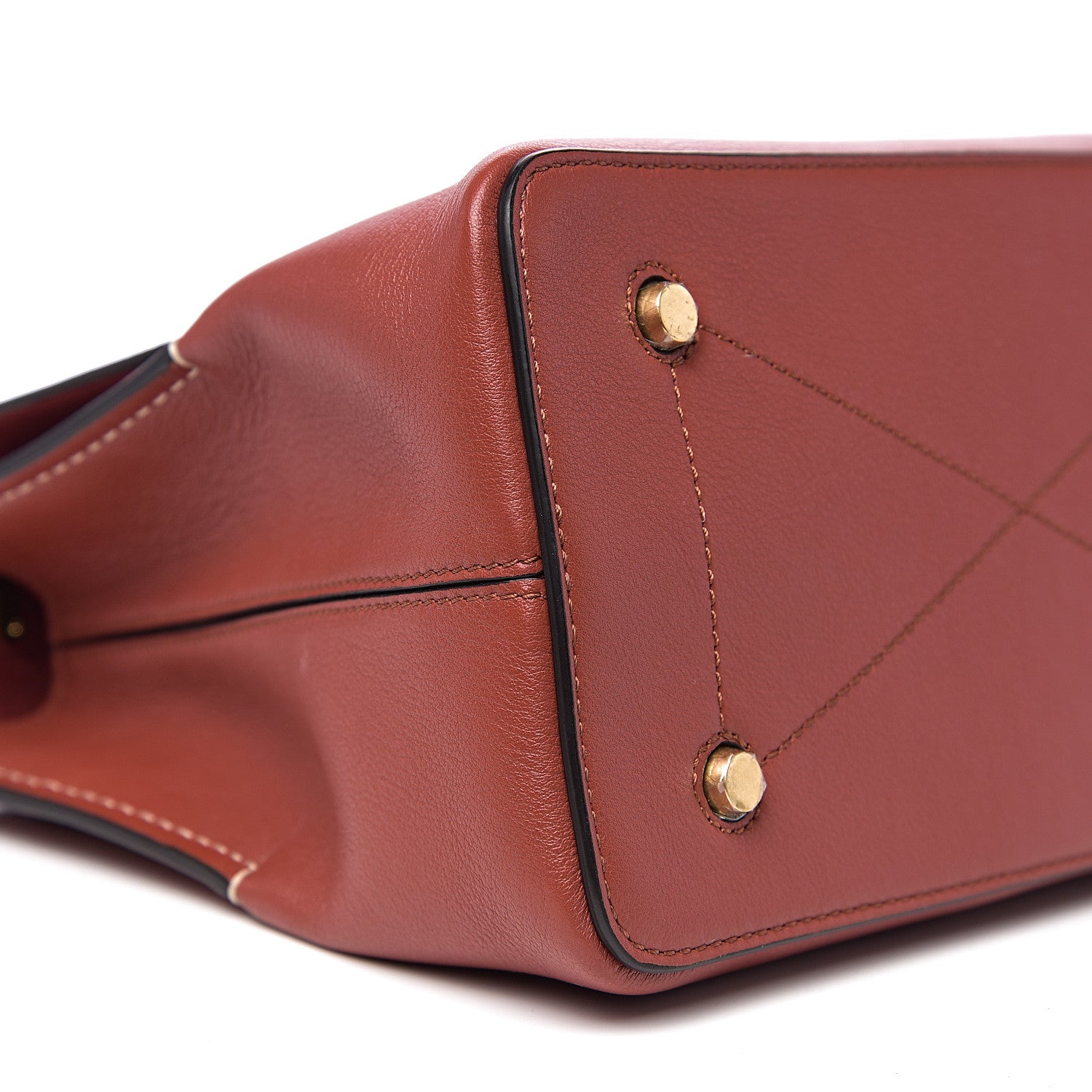 Mulberry Silky Calfskin Small Seaton Rust 7 of 9