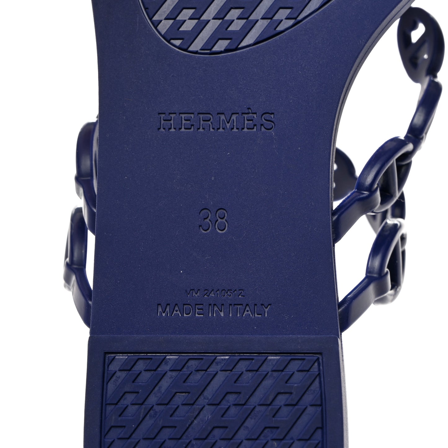 Rubber Chaine d'Ancre Island Sandals 38 Bleu Smalt