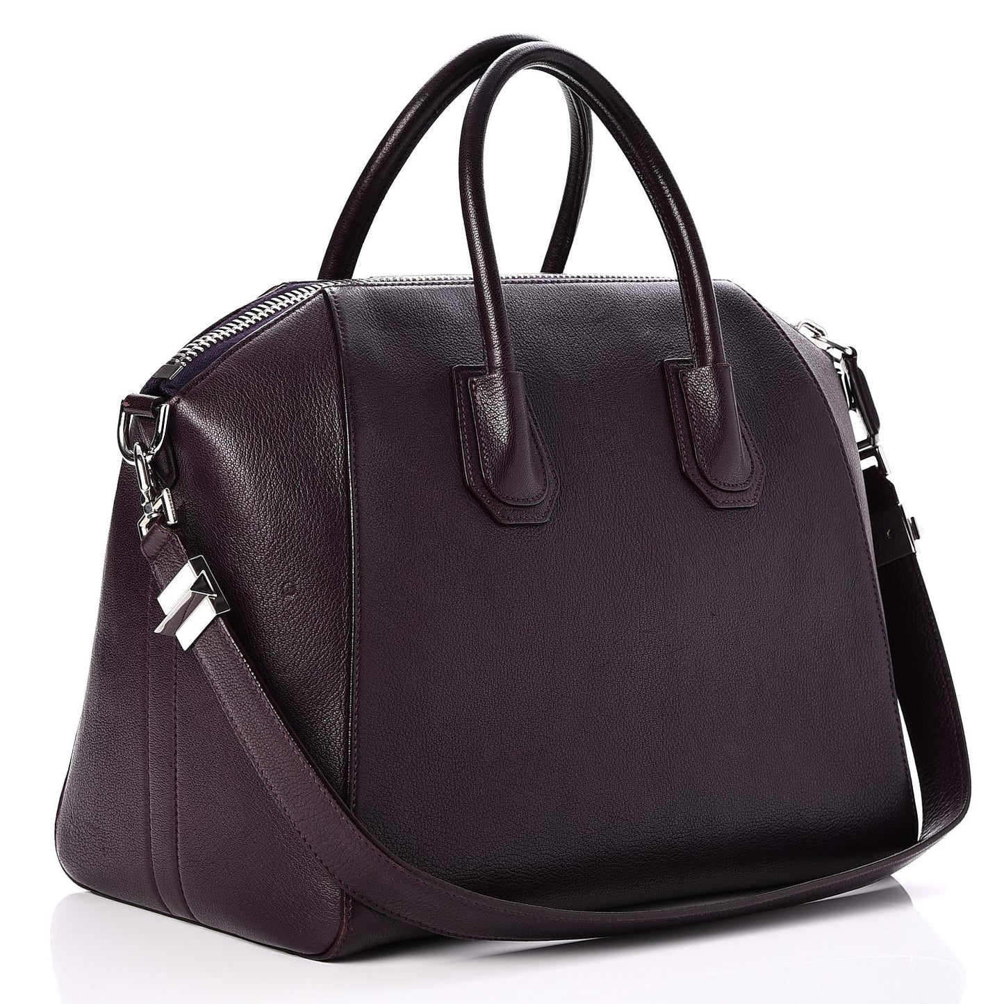 Sugar Goatskin Medium Antigona Aubergine