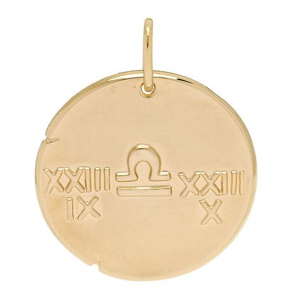 Van Cleef & Arpels 18K Yellow Gold Zodiac Libra Pendant 3 of 5