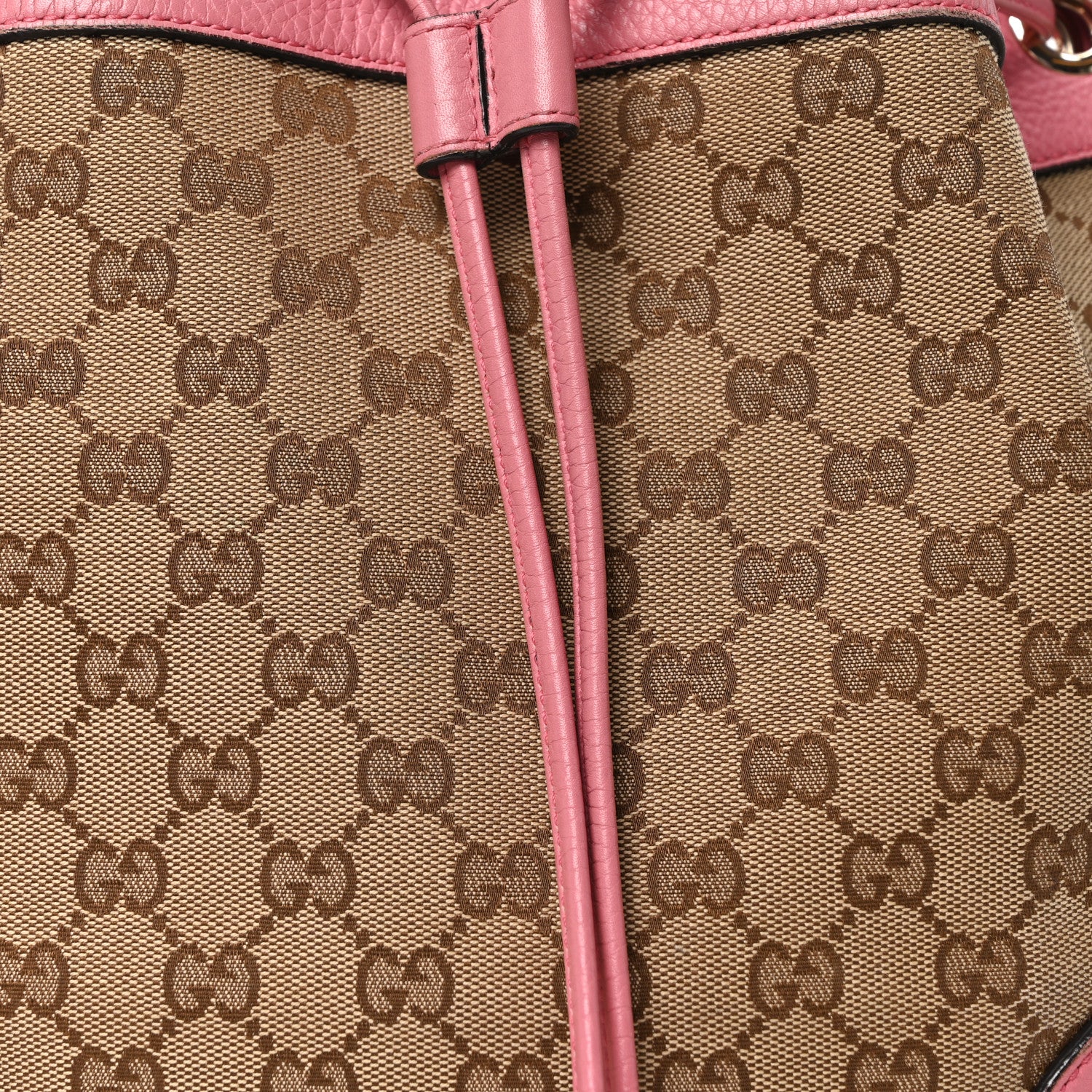 Gucci GG Monogram Calfskin Bucket Bag Pink 1777941 – FASHIONPHILE