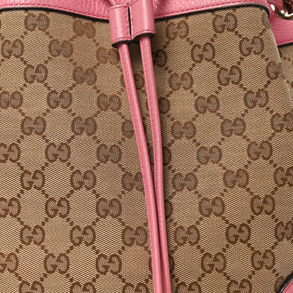 Gucci GG Monogram Calfskin Bucket Bag Pink 8 of 10