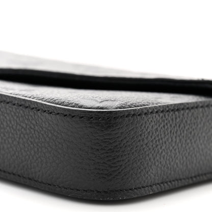 Louis Vuitton Empreinte Pochette Felicie Chain Wallet Black 11 of 13