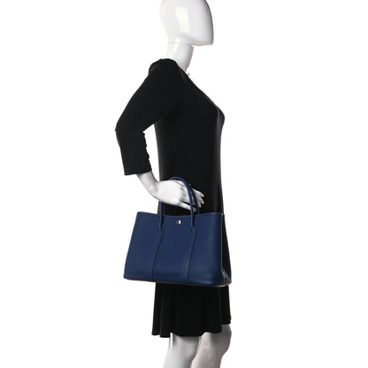 Hermes Vache Country Garden Party 30 TPM Bleu Saphir 3 of 9