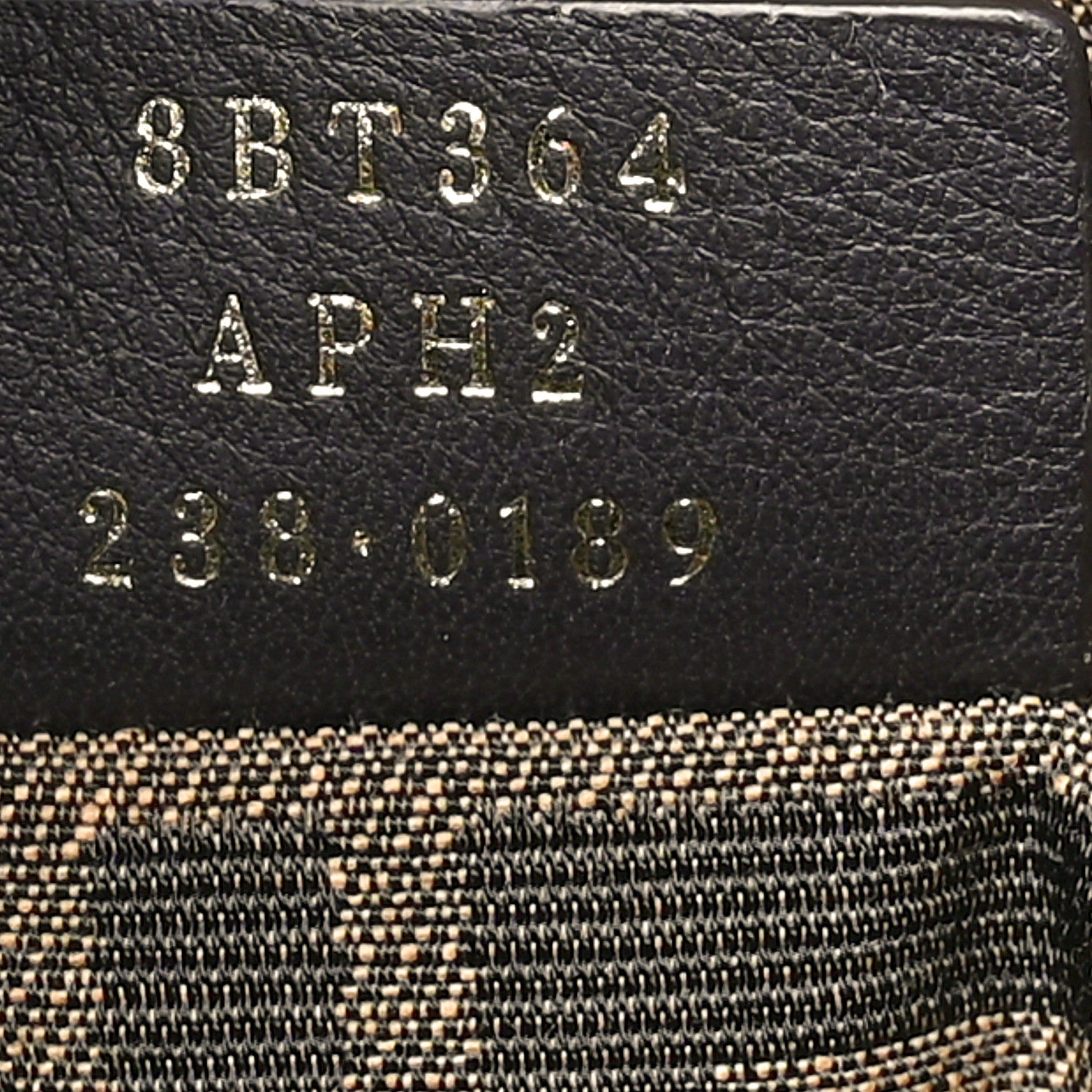 Fendi Paglia Chicco Riso Fabric Jacquard FF 1974 Vitello Grace Mini Step Out Bucket Bag Alchemy Tabacco Brandy 7 of 10