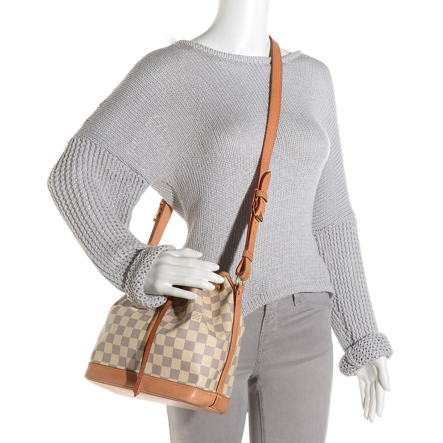 Louis Vuitton Damier Azur Noe BB 2 of 8