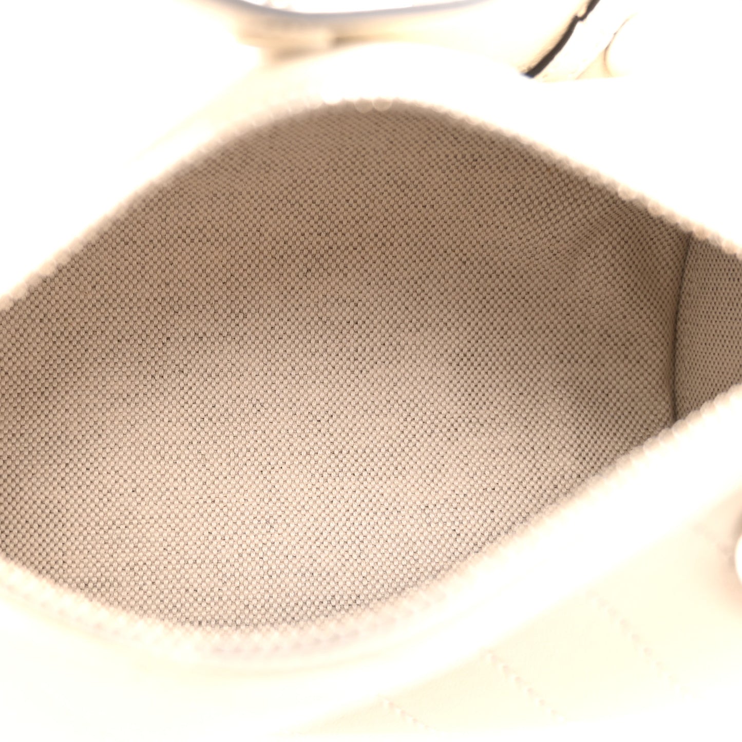 Sakai Be Green Calfskin Diagonal Stitched Mini Blondie Barrel Shoulder Bag Mystic White
