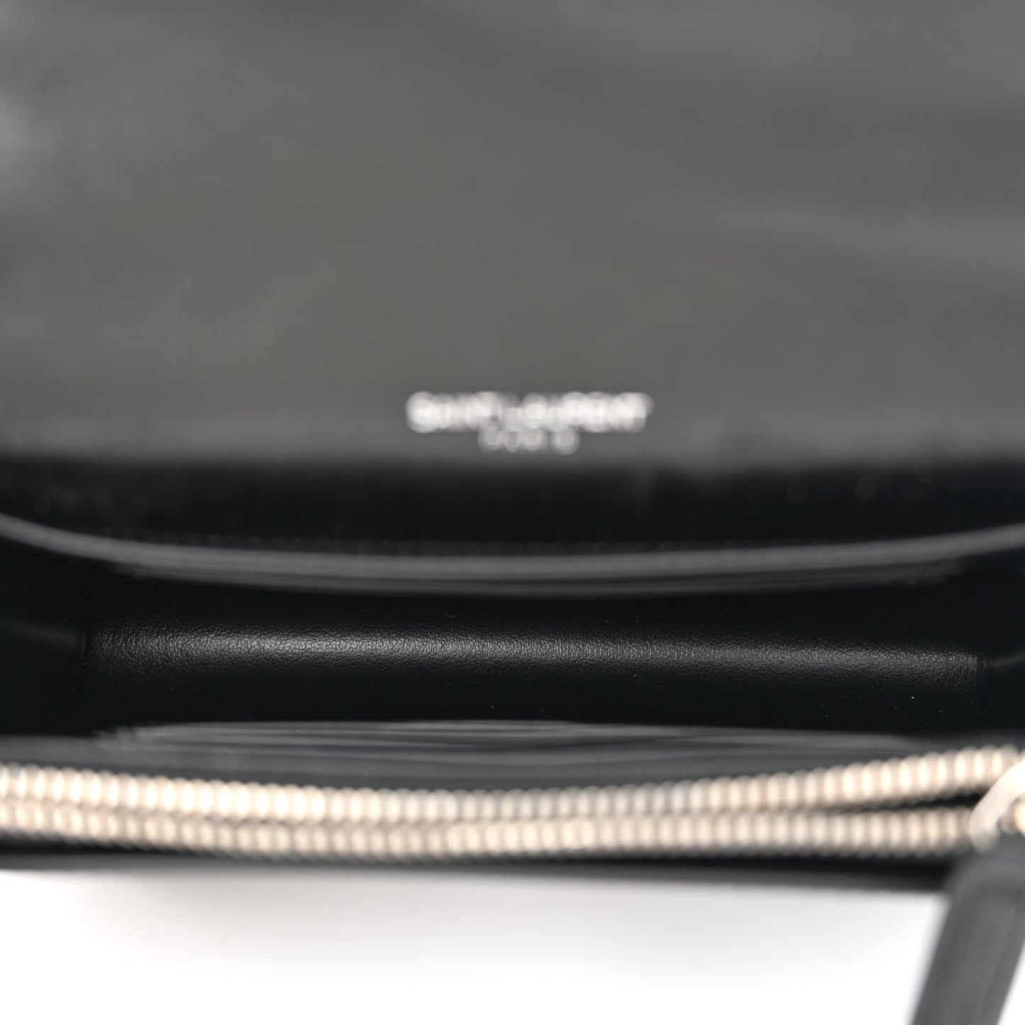 Calfskin Monogram Sunset Chain Wallet Black