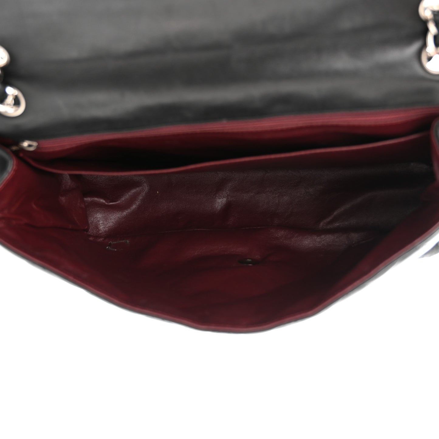 Lambskin Quilted Maxi Single Flap Black