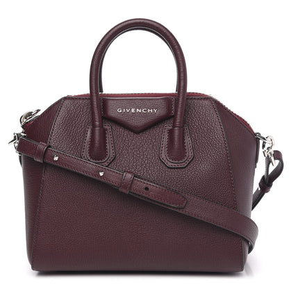Givenchy Sugar Goatskin Mini Antigona Oxblood 2 of 12