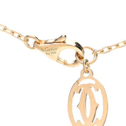 Cartier 18K Yellow Gold Diamond LM D'Amour Pendant Necklace 4 of 5