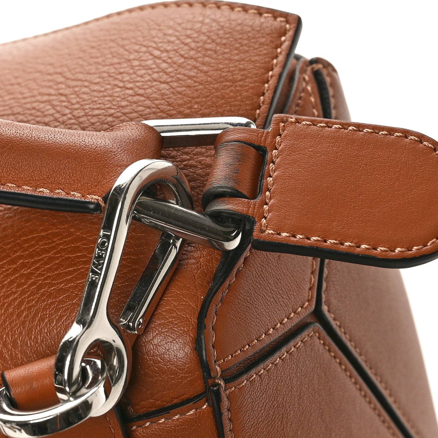 Calfskin Medium Puzzle Bag Tan