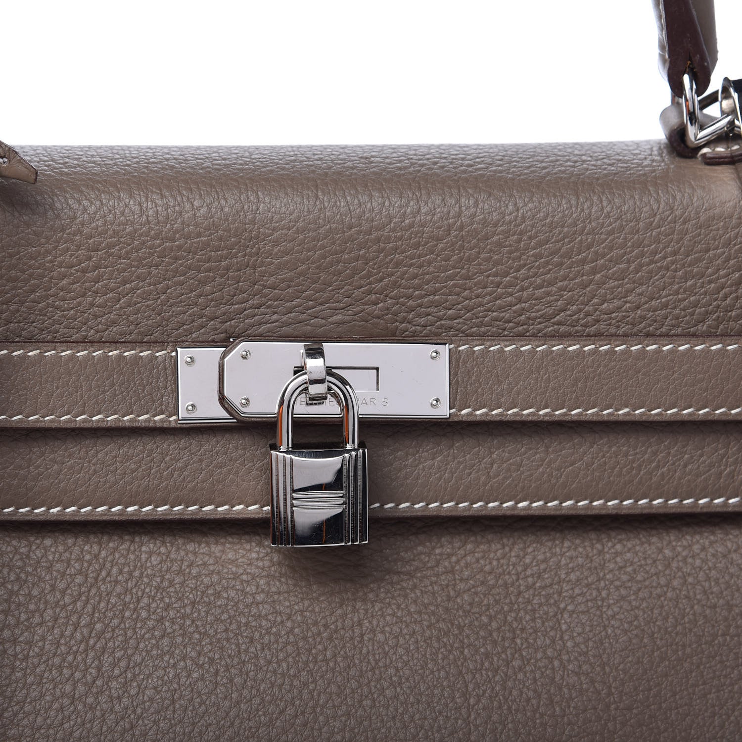 Hermes Togo Kelly Retourne 35 Etoupe 10 of 11