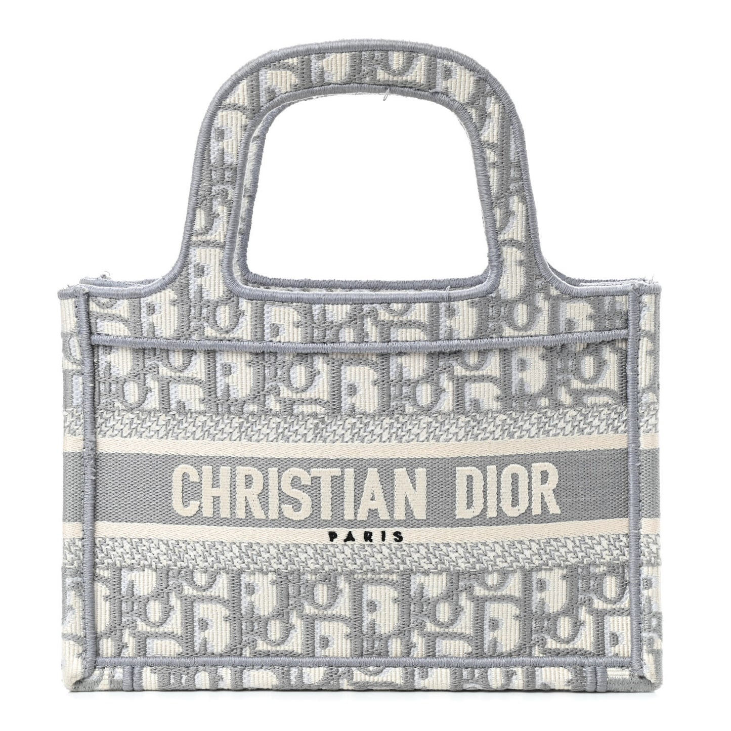 Oblique Mini Book Tote Grey Multicolor