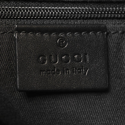 Gucci GG Monogram Web Flat Messenger Bag Black 8 of 12