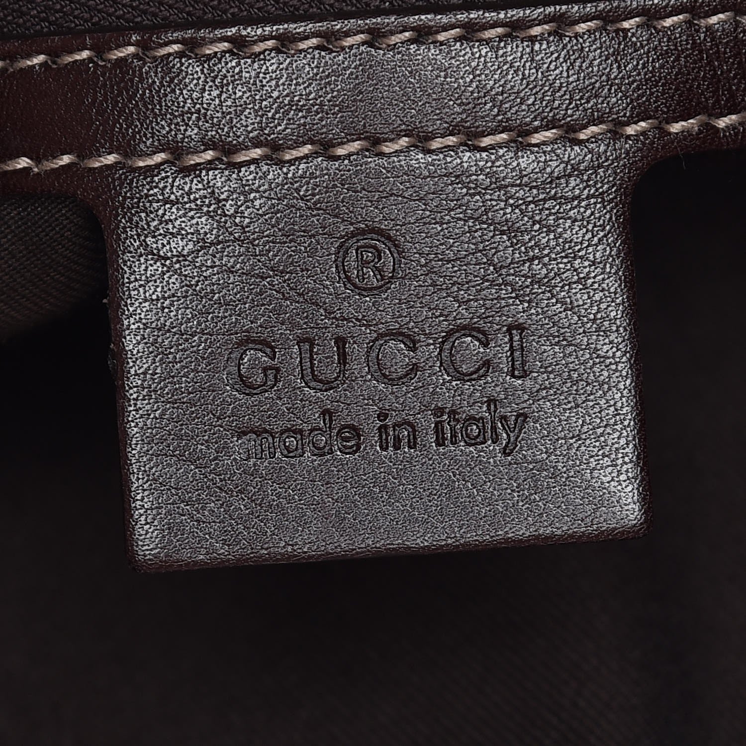 Gucci Calfskin Medium Britt Tote Dark Brown 6 of 7