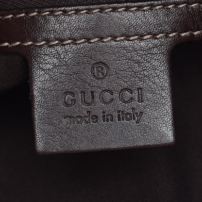 Gucci Calfskin Medium Britt Tote Dark Brown 6 of 7