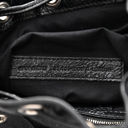Balenciaga Agneau Arena Le Cagole Bucket Bag XS Black 7 of 10