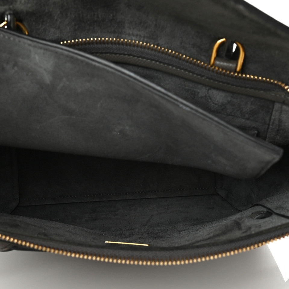 Celine Grained Calfskin Micro Belt Bag Grey 5 of 10