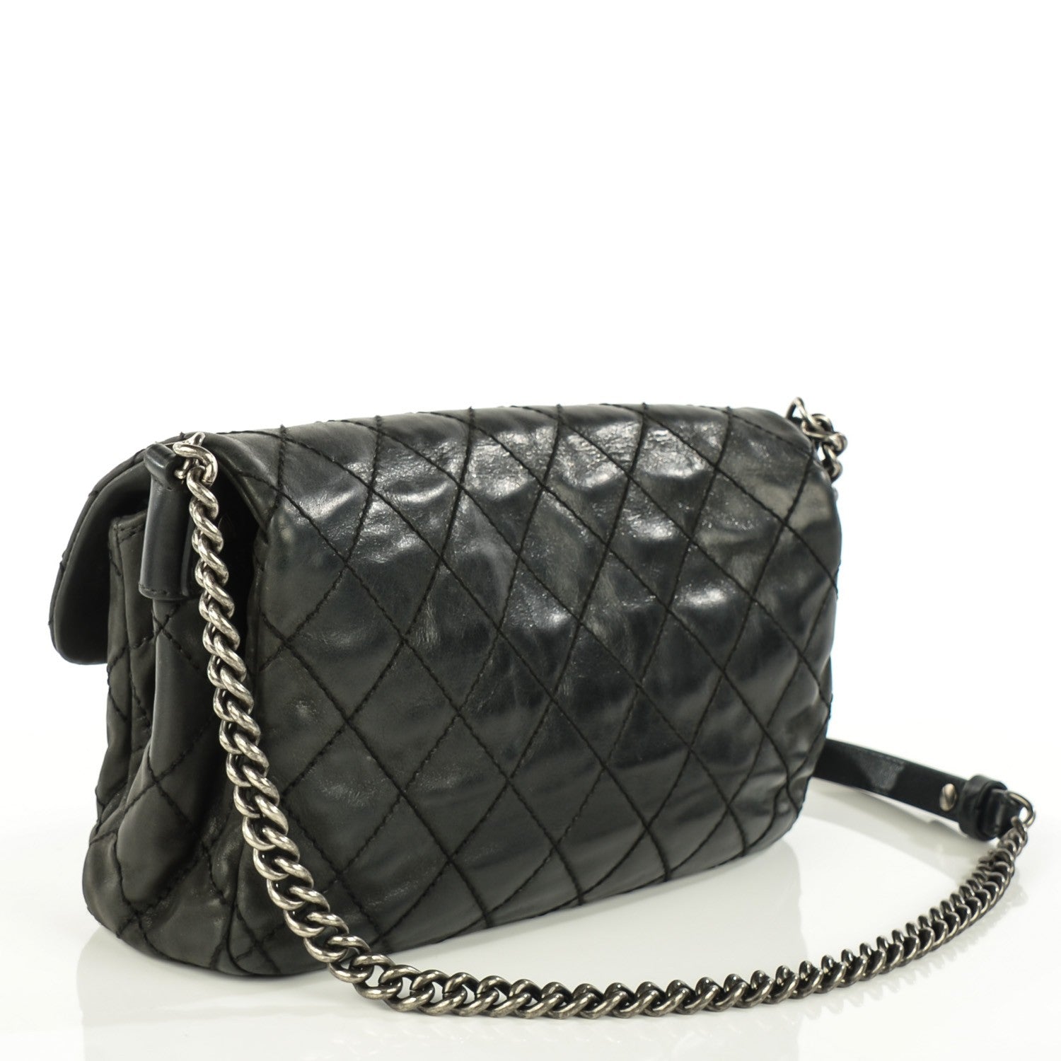 Chanel Iridescent Calfskin Coco Daily Medium Flap Black 3 of 7