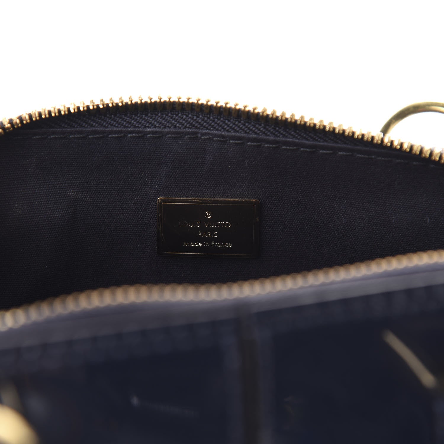 Louis Vuitton Patent Monogram Alma BB Marine 8 of 9