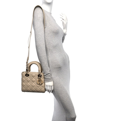 Christian Dior Lambskin Cannage Small My ABCDior Lady Dior Beige 2 of 18