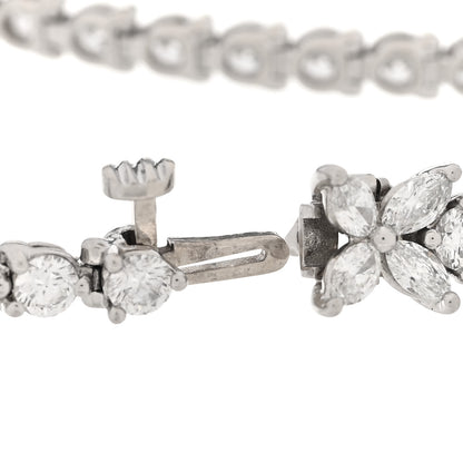 Tiffany Platinum Diamond 4.32ctw Victoria Tennis Bracelet 3 of 6