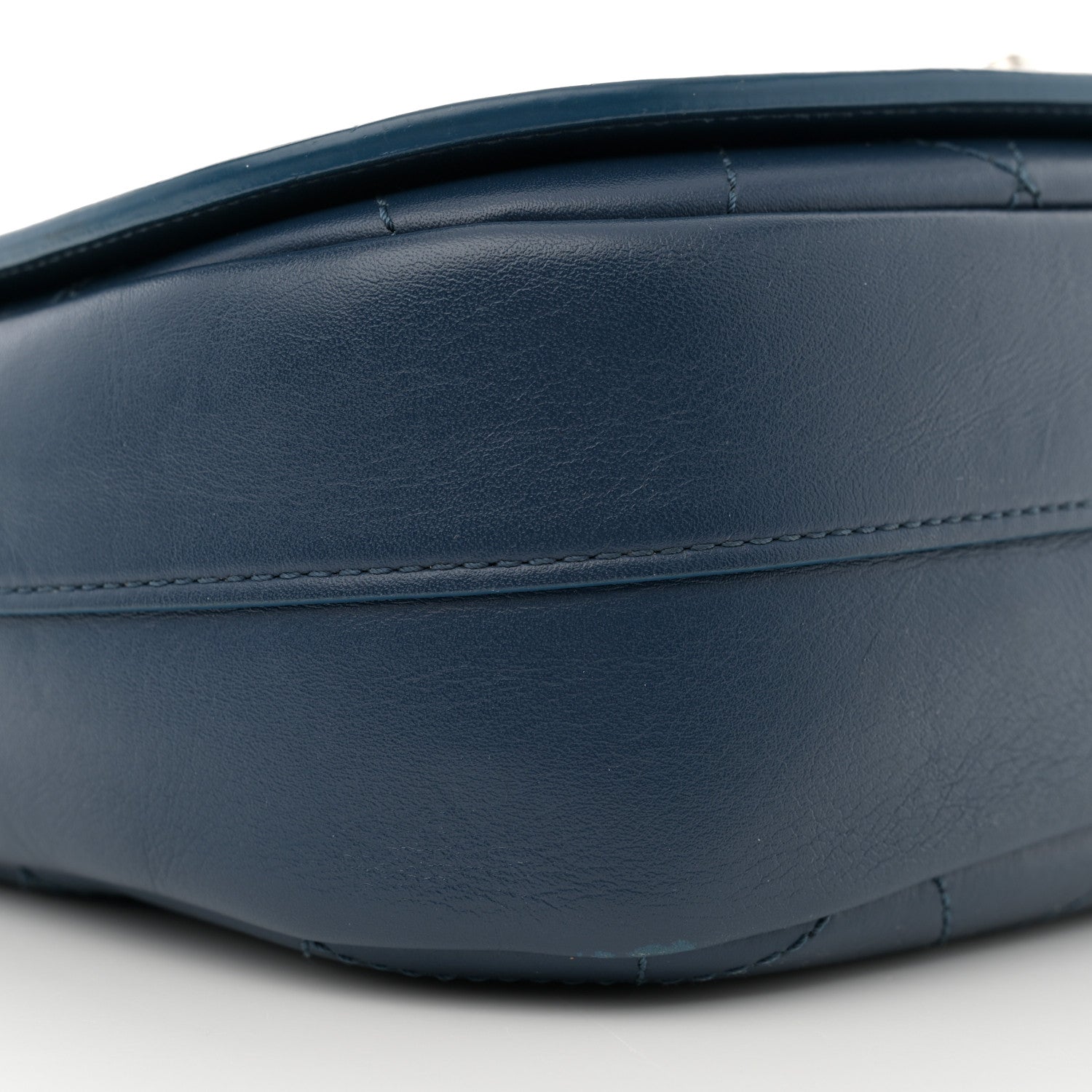 Chanel Calfskin Stitched Ring My Bag Flap Crossbody Navy 9 of 13