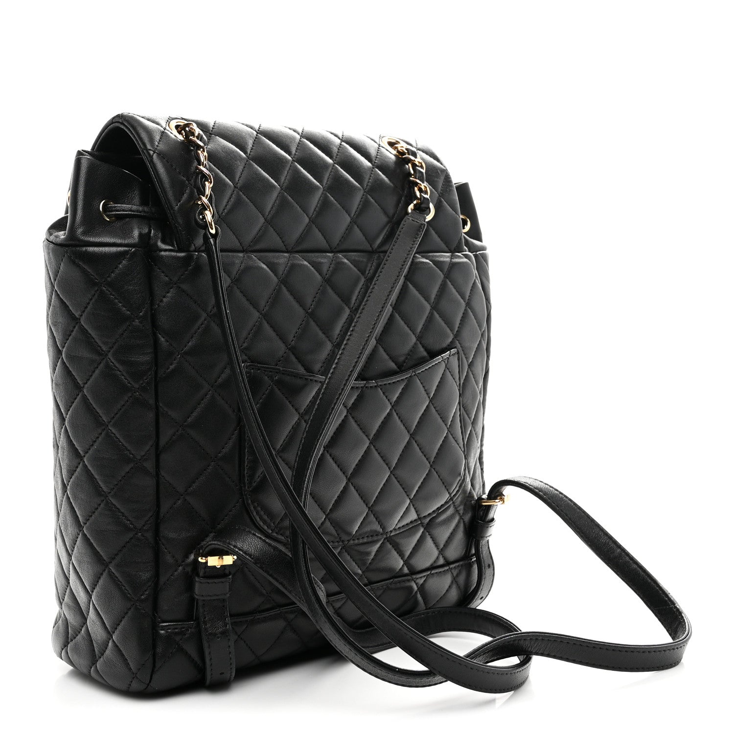 Chanel Lambskin Quilted Large Urban Spirit Backpack Black 3 of 10
