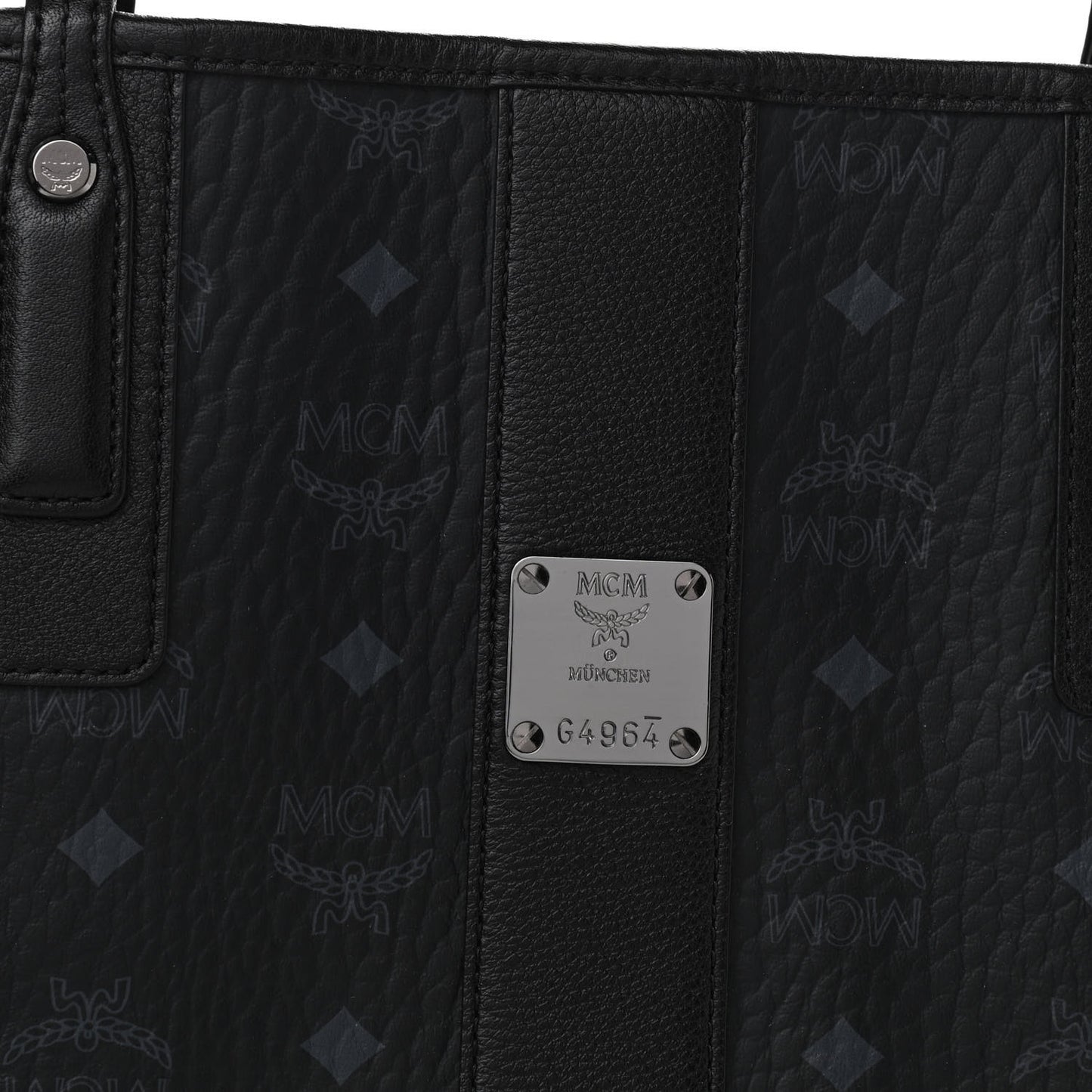 Visetos Medium Liz Reversible Shopper Tote Black