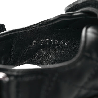 Chanel Lambskin Velcro Dad Sandals 37.5 Black 8 of 9