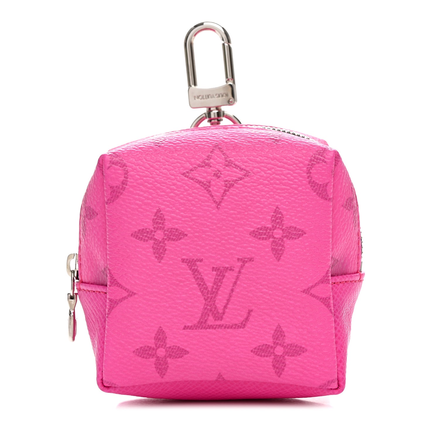 Taigarama Box Pouch Bag Charm Key Ring Fuchsia
